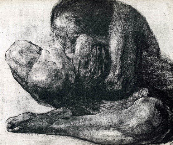 Görsel 8.Käthe Kollwitz, Woman with Dead Child