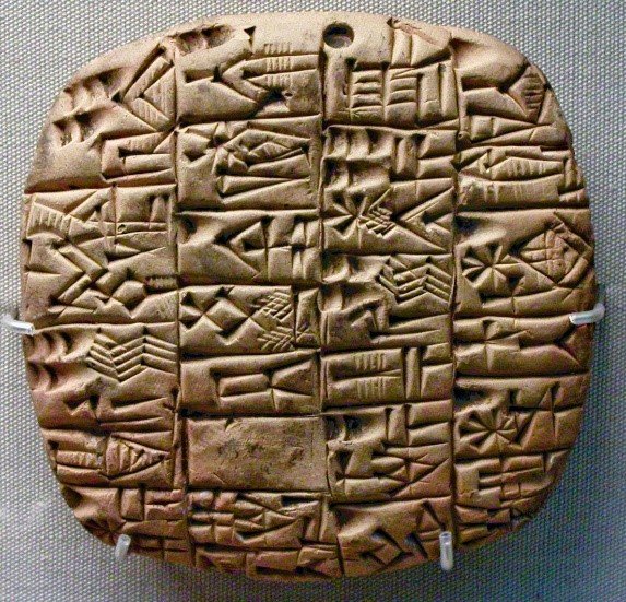 Görsel 4.Sumerians Cuneiform Writing