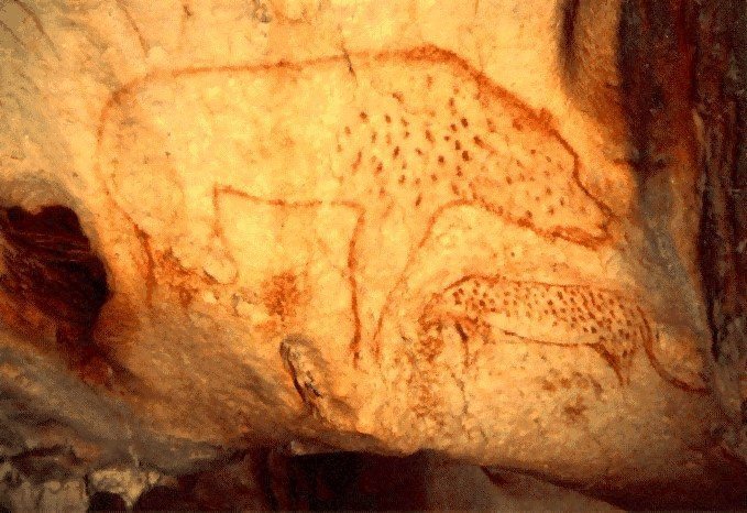 Görsel 1.Hyena painting in the Chauvet